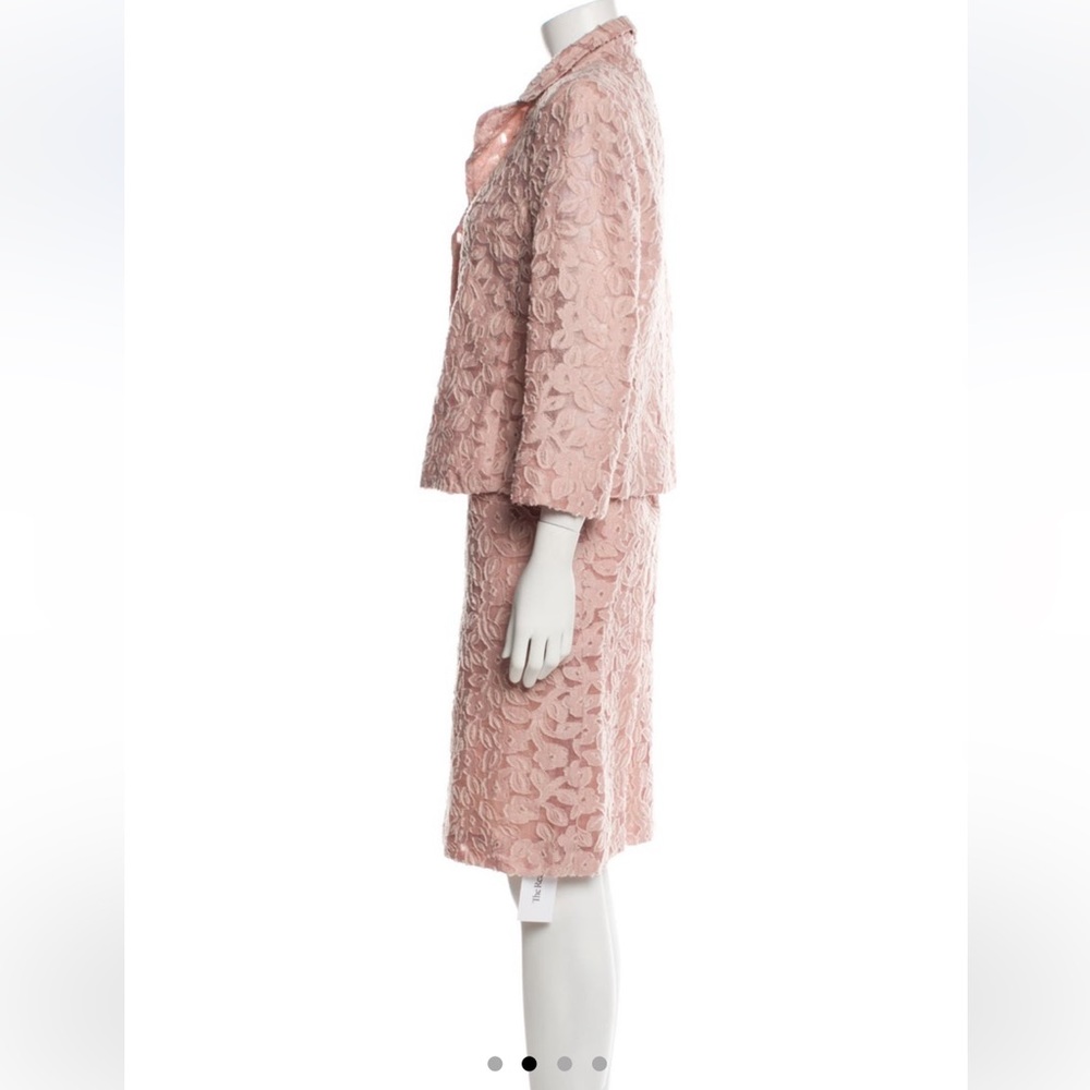 Escada｜ESCADA Virgin Wool Patterned Skirt Suit